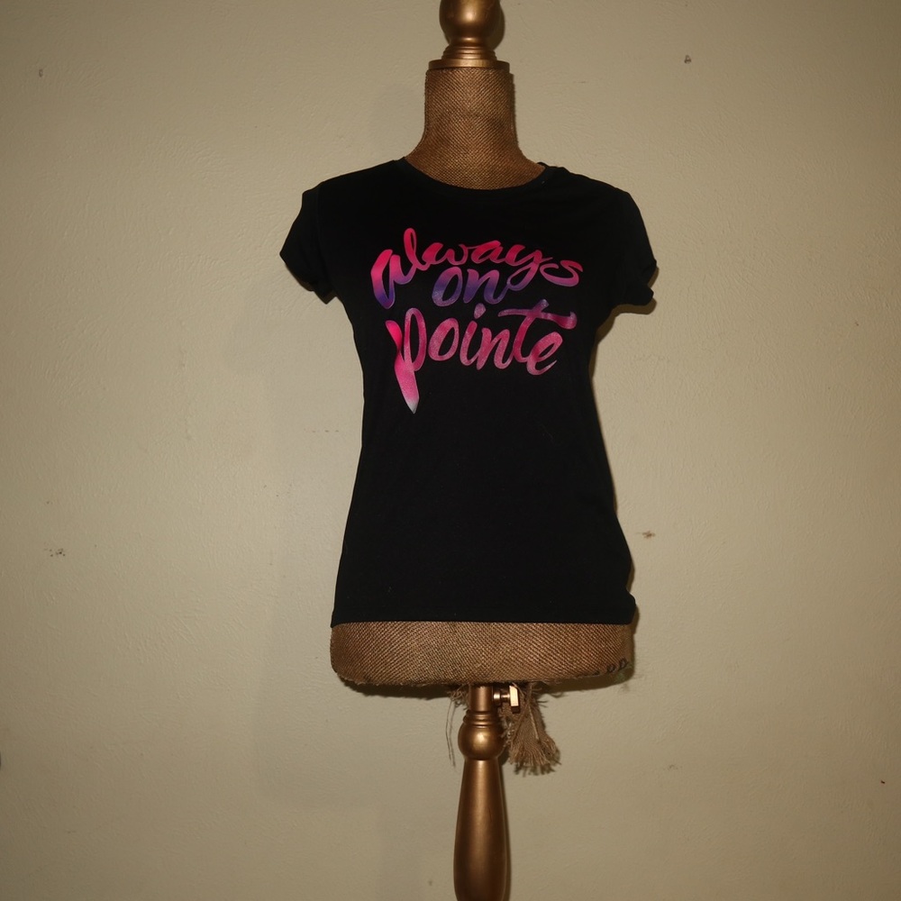 Always on pointe black shirt
